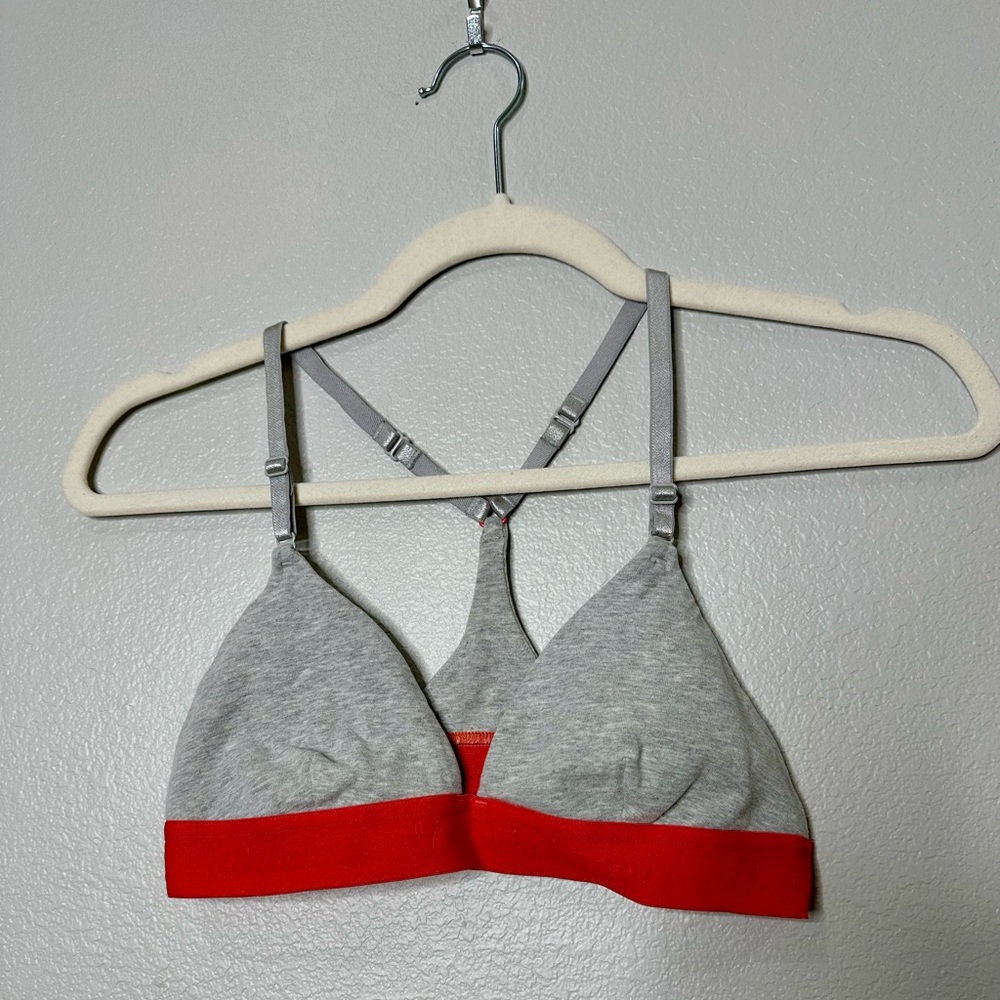 Lululemon Athletica Gray and Red Bralette